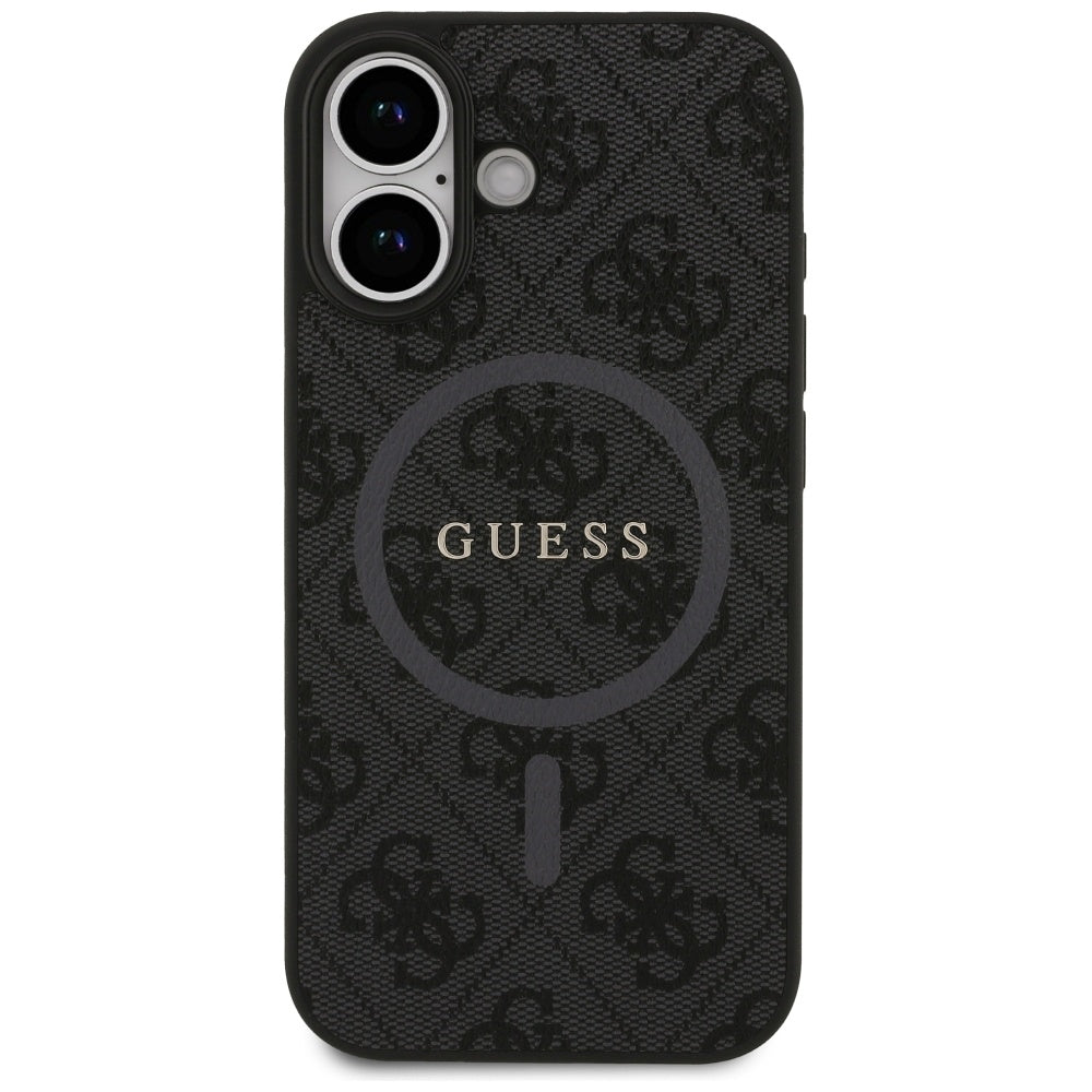 Etui MagSafe dla Apple iPhone 17, Guess, 4G Ring Classic Logo, Czarne