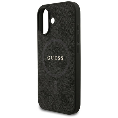 Etui MagSafe dla Apple iPhone 17, Guess, 4G Ring Classic Logo, Czarne