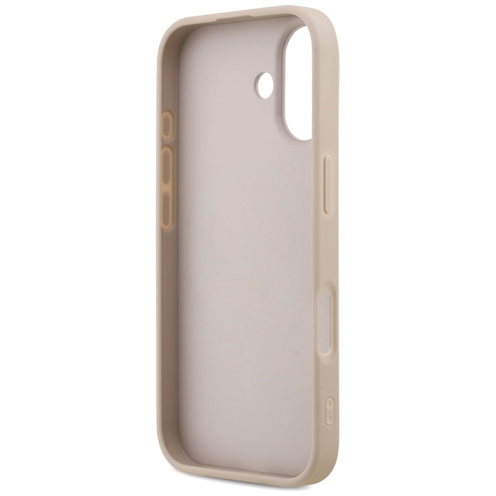 Etui MagSafe dla Apple iPhone 17, Guess, 4G Ring Classic Logo, Różowy