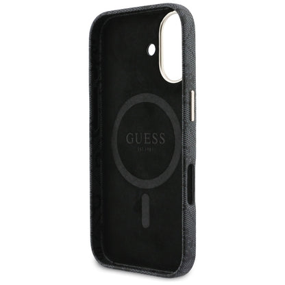 Etui MagSafe dla Apple iPhone 17, Guess, 4G Script Logo, Czarne