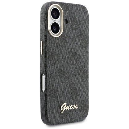 Etui MagSafe dla Apple iPhone 17, Guess, 4G Script Logo, Czarne