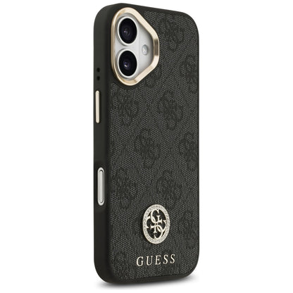 Etui MagSafe dla Apple iPhone 17, Guess, 4G Strass Logo, Czarne