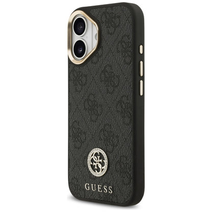 Etui MagSafe dla Apple iPhone 17, Guess, 4G Strass Logo, Czarne