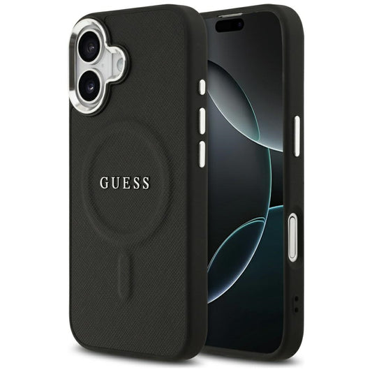 Etui MagSafe dla Apple iPhone 17, Guess, Classic Logo, Czarne