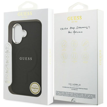 Etui MagSafe dla Apple iPhone 17, Guess, Classic Logo, Czarne