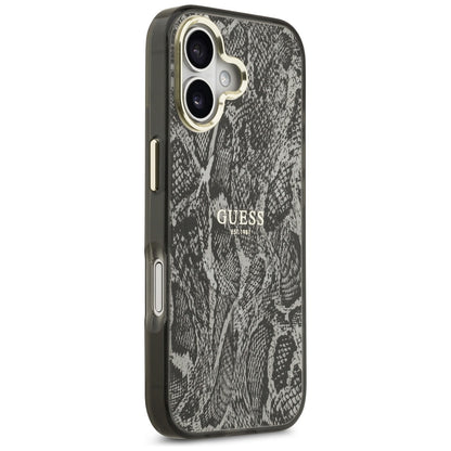 Etui MagSafe dla Apple iPhone 17, Guess, Python Pattern, Czarne