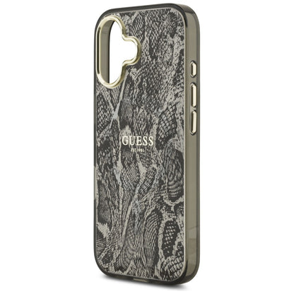 Etui MagSafe dla Apple iPhone 17, Guess, Python Pattern, Czarne