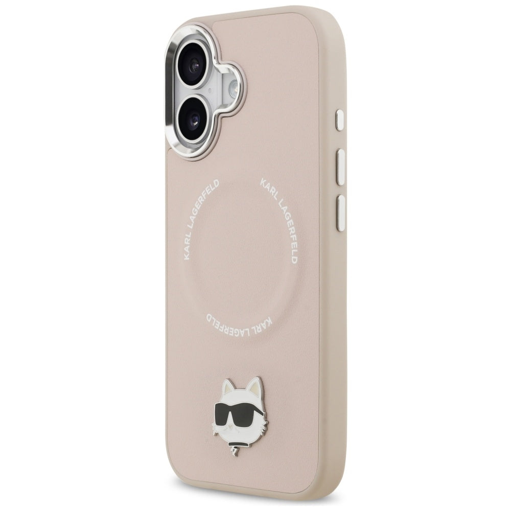 Etui MagSafe dla Apple iPhone 17, Karl Lagerfeld, Choupette Pin, Różowy