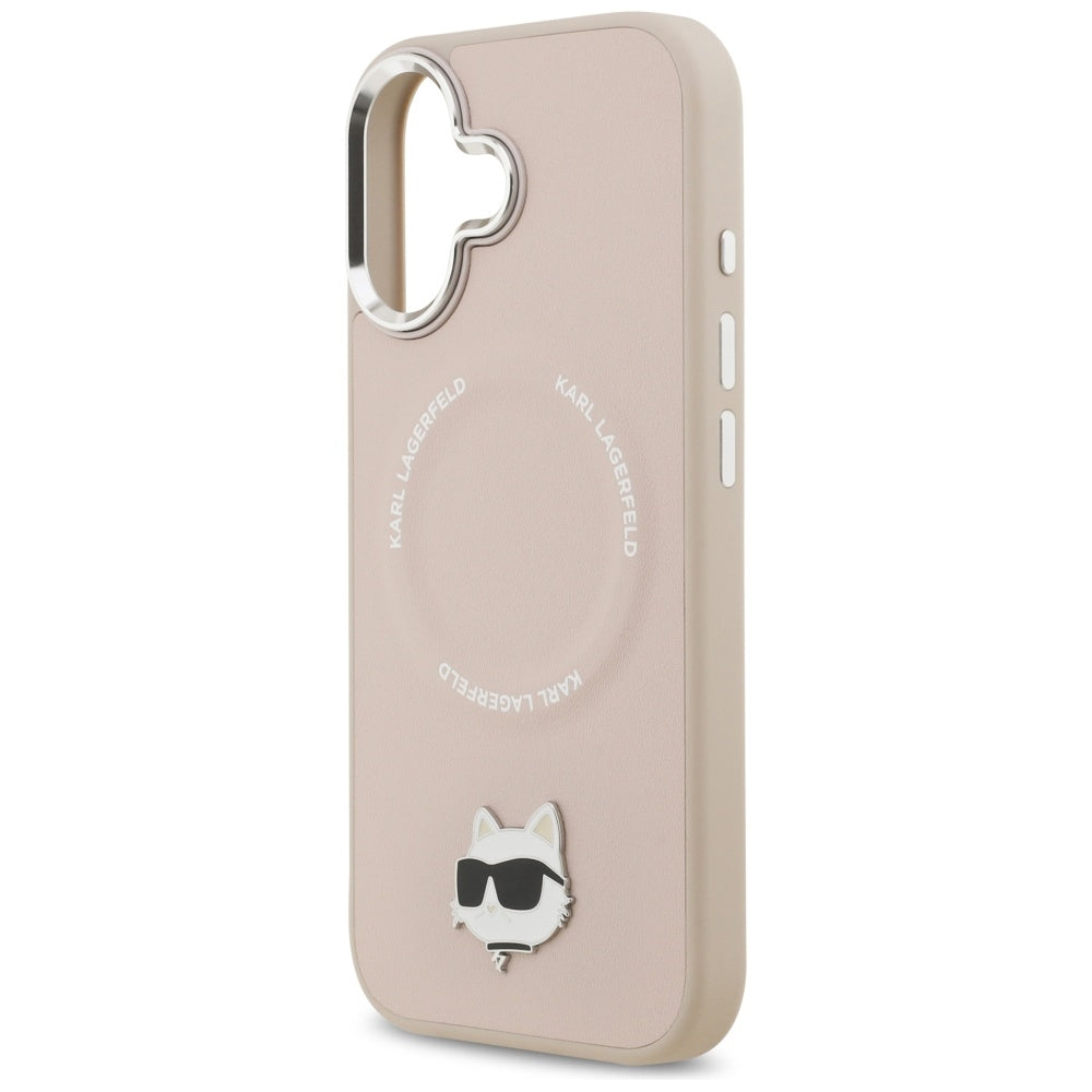Etui MagSafe dla Apple iPhone 17, Karl Lagerfeld, Choupette Pin, Różowy