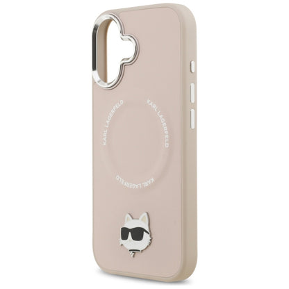 Etui MagSafe dla Apple iPhone 17, Karl Lagerfeld, Choupette Pin, Różowy