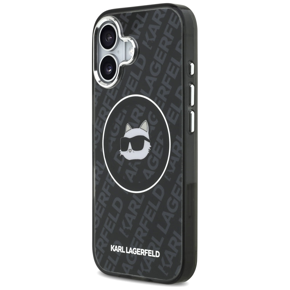 Etui MagSafe dla Apple iPhone 17, Karl Lagerfeld, IML Choupette`s Head, Czarne