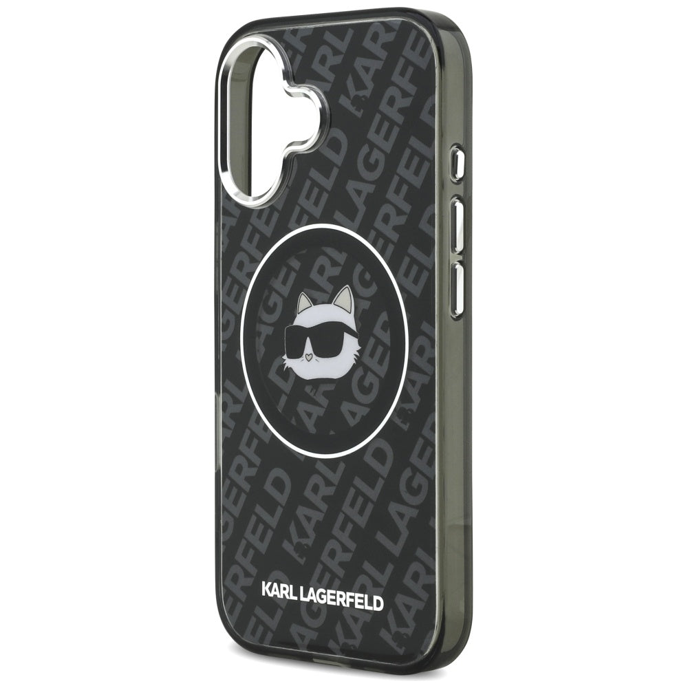 Etui MagSafe dla Apple iPhone 17, Karl Lagerfeld, IML Choupette`s Head, Czarne