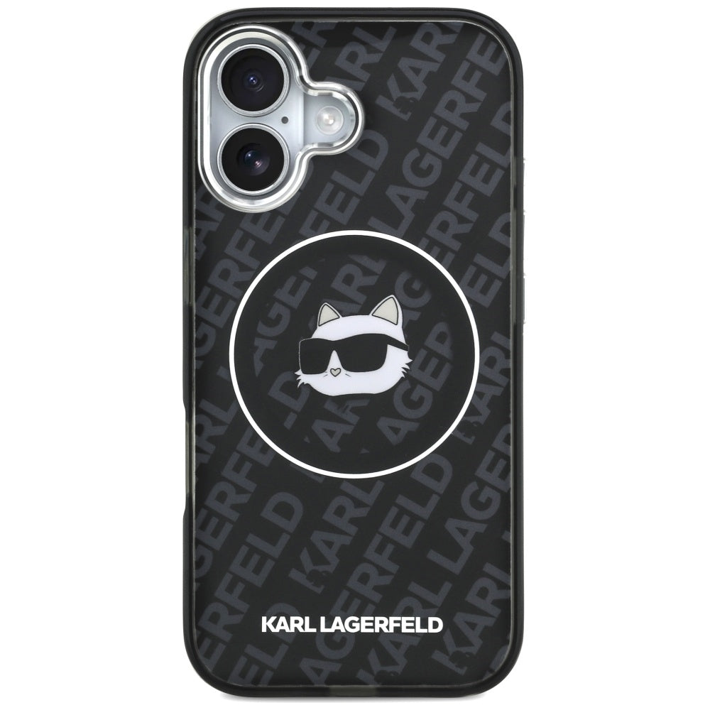 Etui MagSafe dla Apple iPhone 17, Karl Lagerfeld, IML Choupette`s Head, Czarne