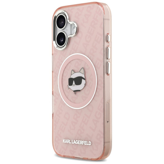 Etui MagSafe dla Apple iPhone 17, Karl Lagerfeld, IML Choupette`s Head, Różowy