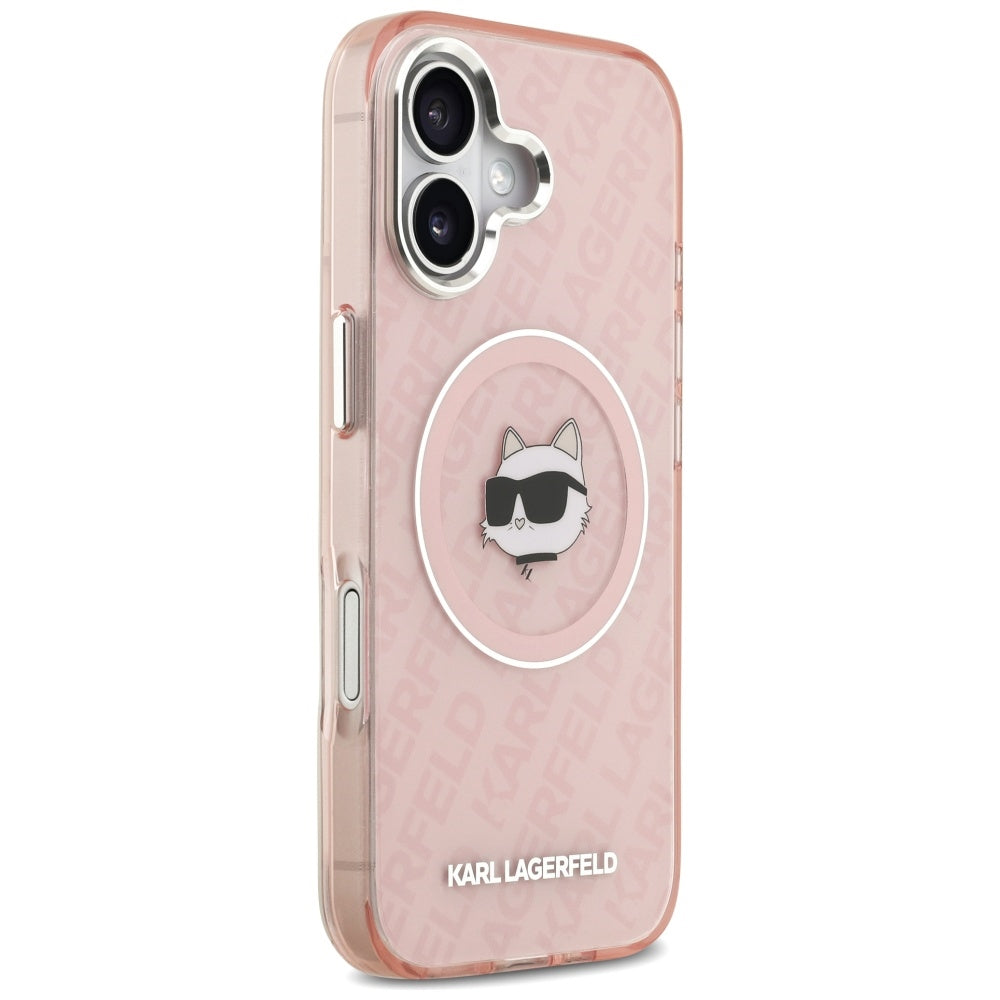 Etui MagSafe dla Apple iPhone 17, Karl Lagerfeld, IML Choupette`s Head, Różowy