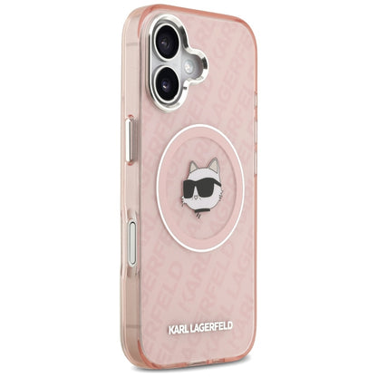 Etui MagSafe dla Apple iPhone 17, Karl Lagerfeld, IML Choupette`s Head, Różowy
