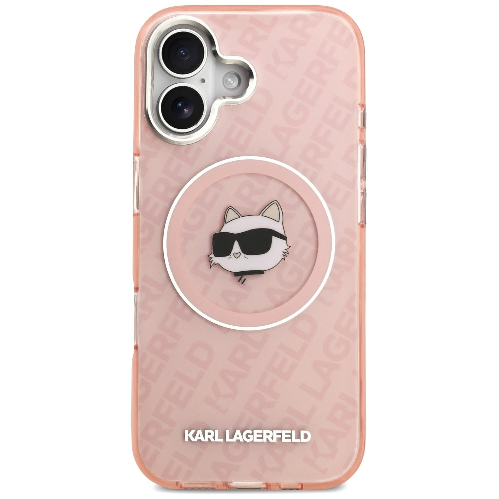 Etui MagSafe dla Apple iPhone 17, Karl Lagerfeld, IML Choupette`s Head, Różowy