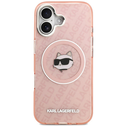 Etui MagSafe dla Apple iPhone 17, Karl Lagerfeld, IML Choupette`s Head, Różowy