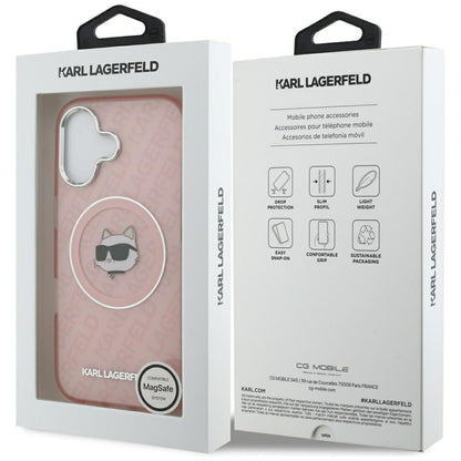 Etui MagSafe dla Apple iPhone 17, Karl Lagerfeld, IML Choupette`s Head, Różowy