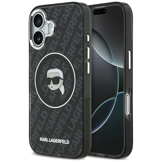 Etui MagSafe dla Apple iPhone 17, Karl Lagerfeld, IML Karl`s Head, Czarne