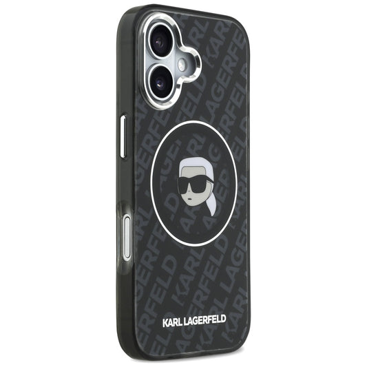 Etui MagSafe dla Apple iPhone 17, Karl Lagerfeld, IML Karl`s Head, Czarne