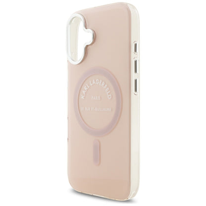 Etui MagSafe dla Apple iPhone 17, Karl Lagerfeld, IML Logo RSG, Różowy