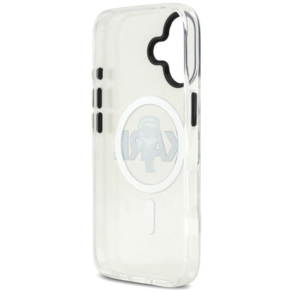Etui MagSafe dla Apple iPhone 17, Karl Lagerfeld, IML Sketch Logo Karl, Przezroczyste