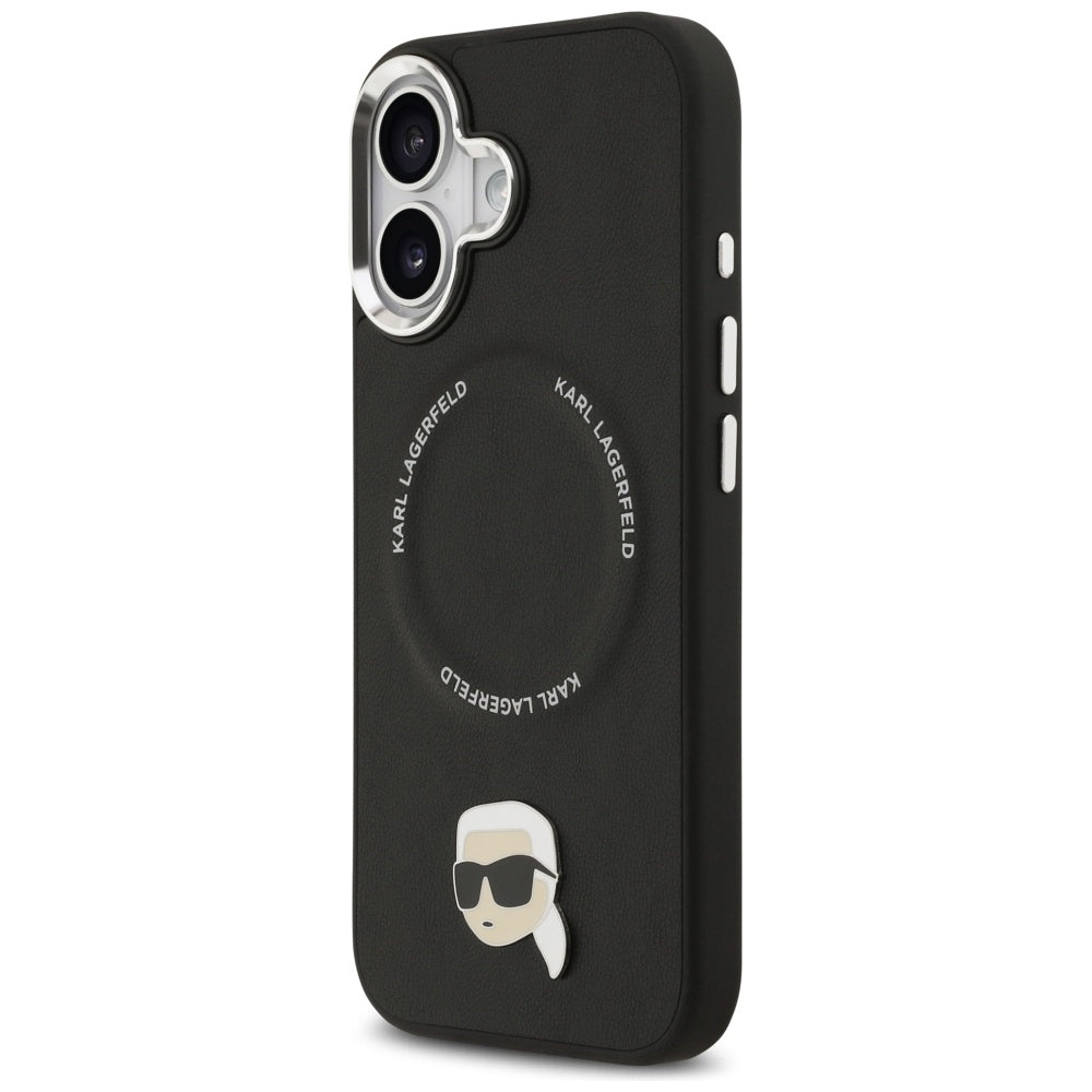 MagSafe Case for Apple iPhone 17, Karl Lagerfeld, Karl Pin, Black