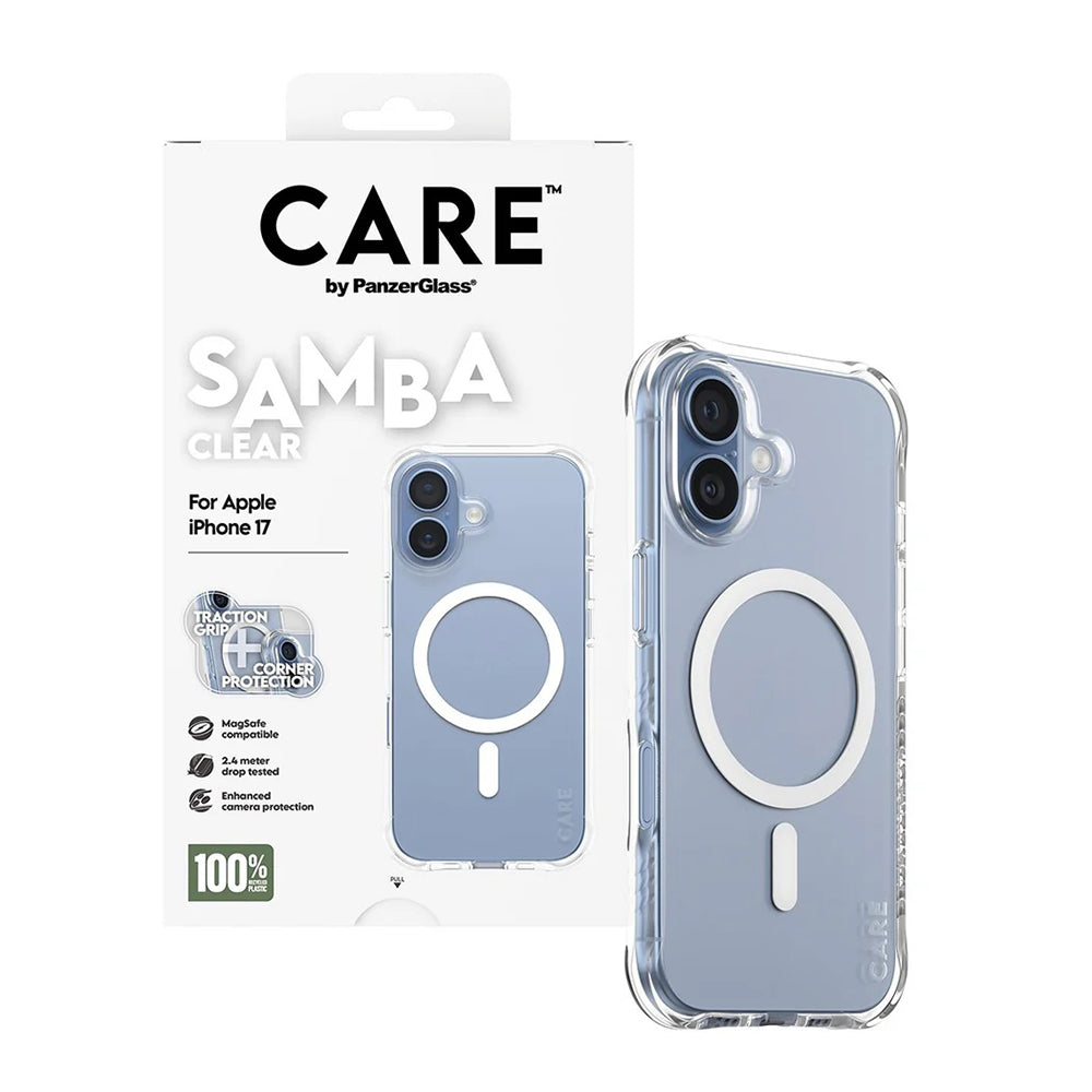 Etui MagSafe dla Apple iPhone 17, PanzerGlass, Modne, Przezroczyste Białe