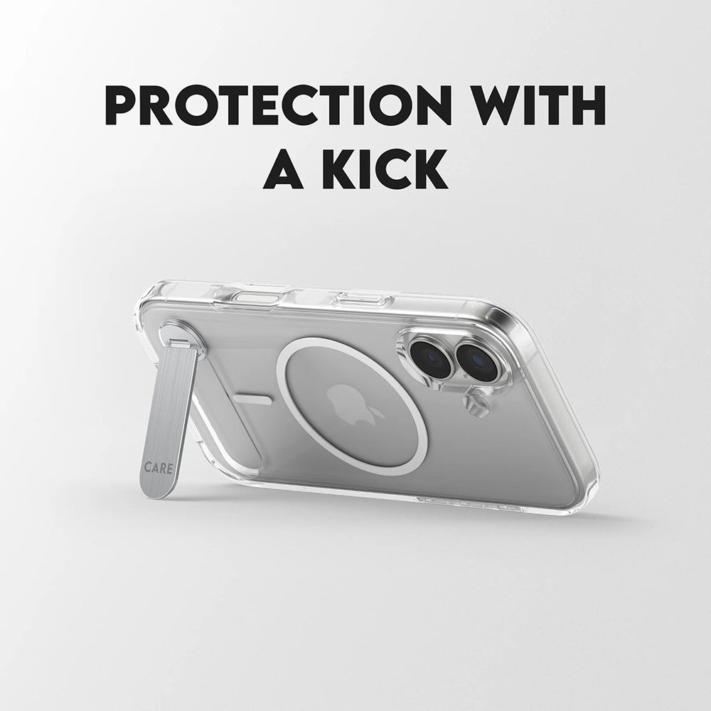 Etui MagSafe dla Apple iPhone 17, PanzerGlass, z funkcją podstawki, Przezroczyste