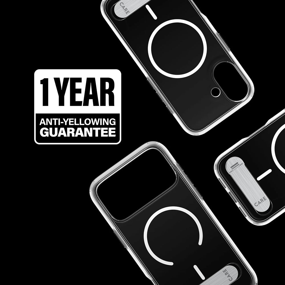 Etui MagSafe dla Apple iPhone 17, PanzerGlass, z funkcją podstawki, Przezroczyste