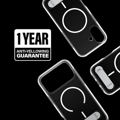Etui MagSafe dla Apple iPhone 17, PanzerGlass, z funkcją podstawki, Przezroczyste