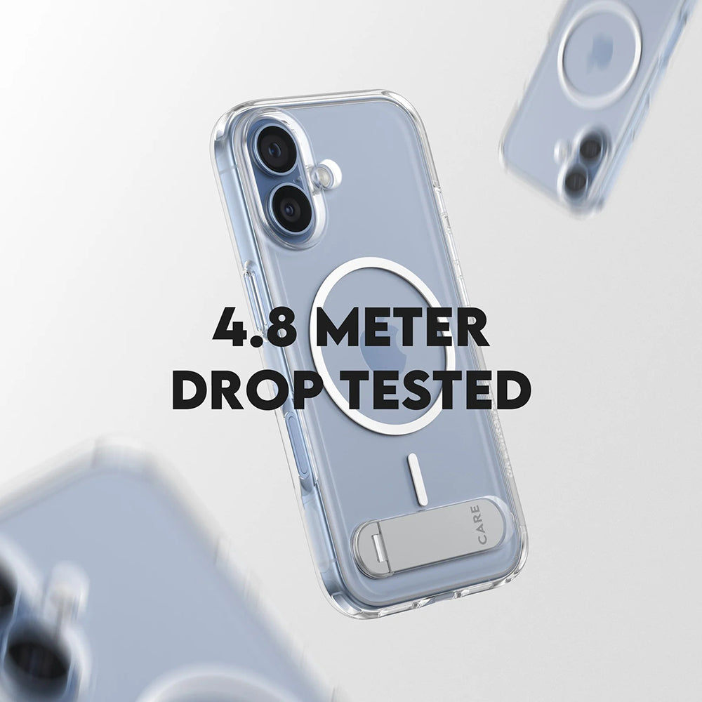 Etui MagSafe dla Apple iPhone 17, PanzerGlass, z funkcją podstawki, Przezroczyste