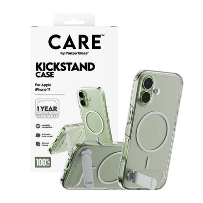 Etui MagSafe dla Apple iPhone 17, PanzerGlass, z funkcją podstawki, Przezroczyste
