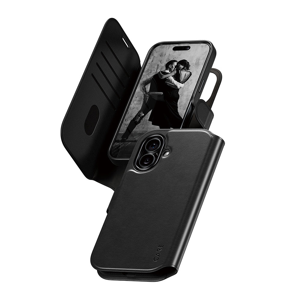 Etui MagSafe dla Apple iPhone 17, PanzerGlass, Care Feature Tango Two-in-One, Czarne