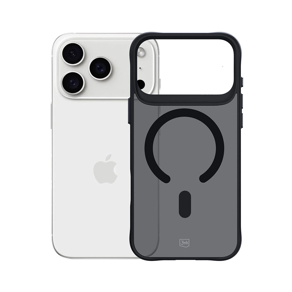 Etui MagSafe dla Apple iPhone 17 Pro, 3MK, Smoke MagCase, Czarne