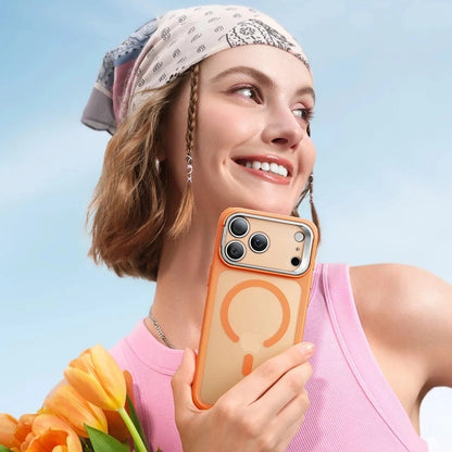 Etui MagSafe dla Apple iPhone 17 Pro, ESR, Classic Hybrid Kickstand Slide, Satynowy Pomarańczowy