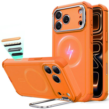MagSafe Case for Apple iPhone 17 Pro, ESR, Cyber Armor Kickstand, Orange