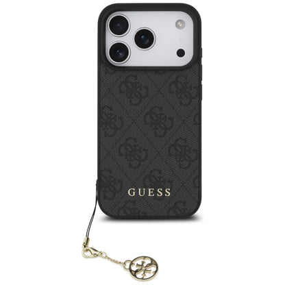 Etui MagSafe dla Apple iPhone 17 Pro, Guess, 4G Charm Cradle, Czarne