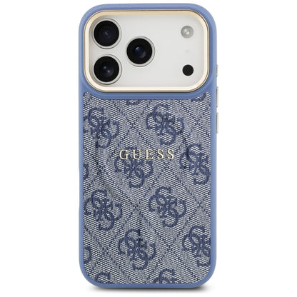 Etui MagSafe dla Apple iPhone 17 Pro, Guess, 4G Classic, Niebieskie