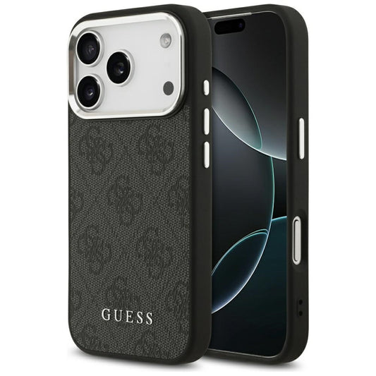 Etui MagSafe dla Apple iPhone 17 Pro, Guess, 4G Classic Logo, Czarne
