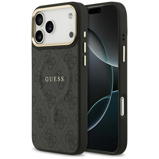 Etui MagSafe dla Apple iPhone 17 Pro, Guess, 4G Classic, Czarne