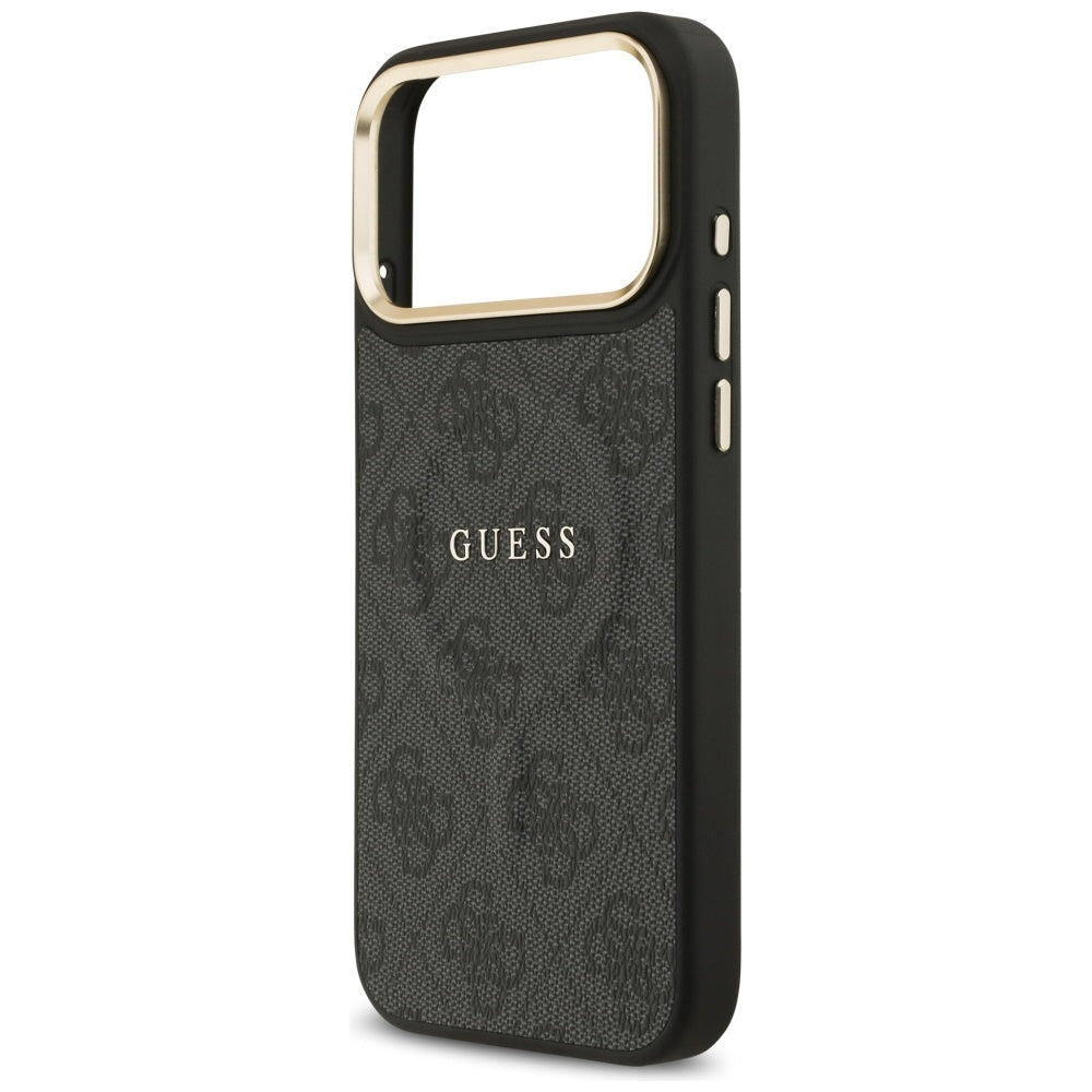 Etui MagSafe dla Apple iPhone 17 Pro, Guess, 4G Classic, Czarne