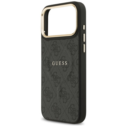 Etui MagSafe dla Apple iPhone 17 Pro, Guess, 4G Classic, Czarne