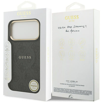 Etui MagSafe dla Apple iPhone 17 Pro, Guess, 4G Classic, Czarne
