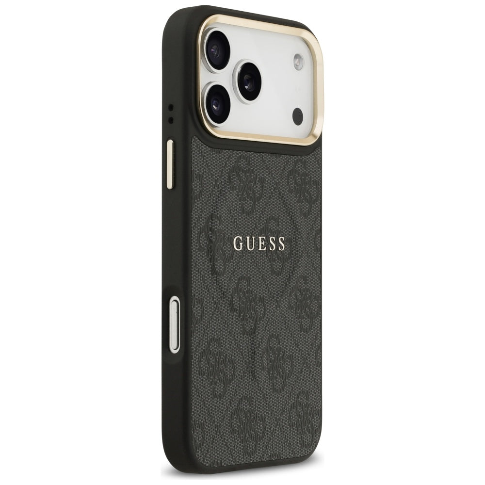 Etui MagSafe dla Apple iPhone 17 Pro, Guess, 4G Classic, Czarne