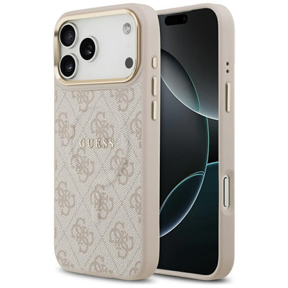 Etui MagSafe dla Apple iPhone 17 Pro, Guess, 4G Classic, Różowy