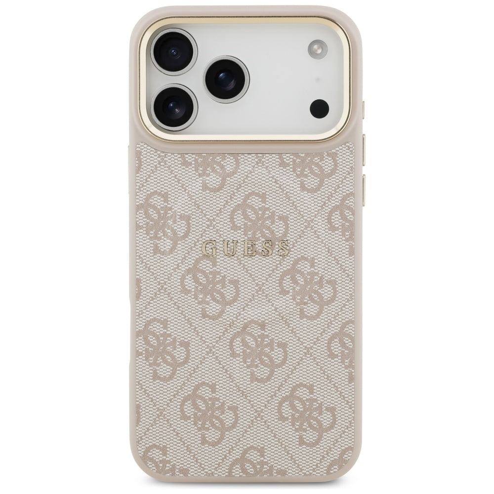 Etui MagSafe dla Apple iPhone 17 Pro, Guess, 4G Classic, Różowy