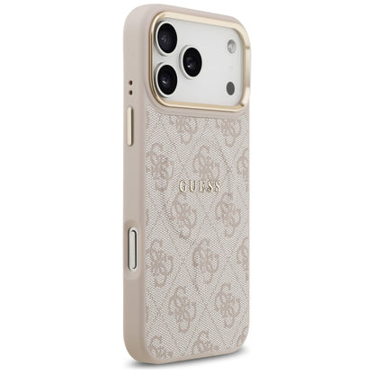 Etui MagSafe dla Apple iPhone 17 Pro, Guess, 4G Classic, Różowy