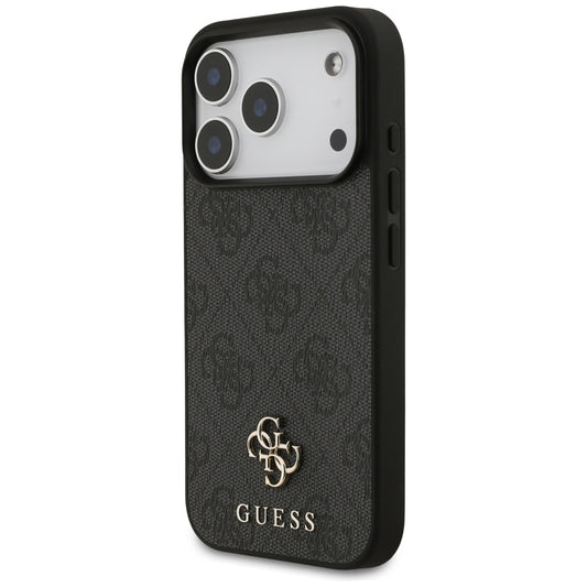 Etui MagSafe dla Apple iPhone 17 Pro, Guess, 4G Small and Classic Logo, Czarne
